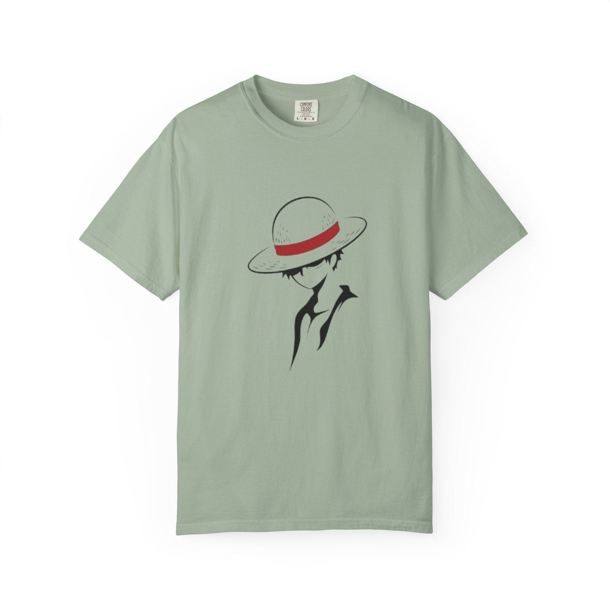 Minimal Straw Hat Silhouette T-Shirt